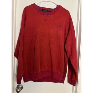 Vintage Alexander Julian Colours Red Pullover Crewneck Sweatshirt XL 100% Cotton